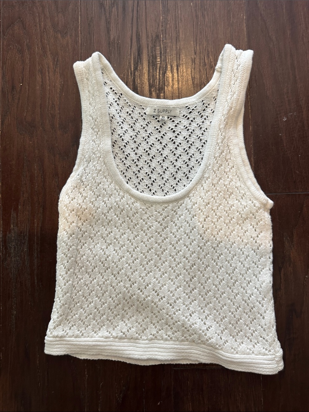 Z Supply Open-Knit Scoop Neck Tank